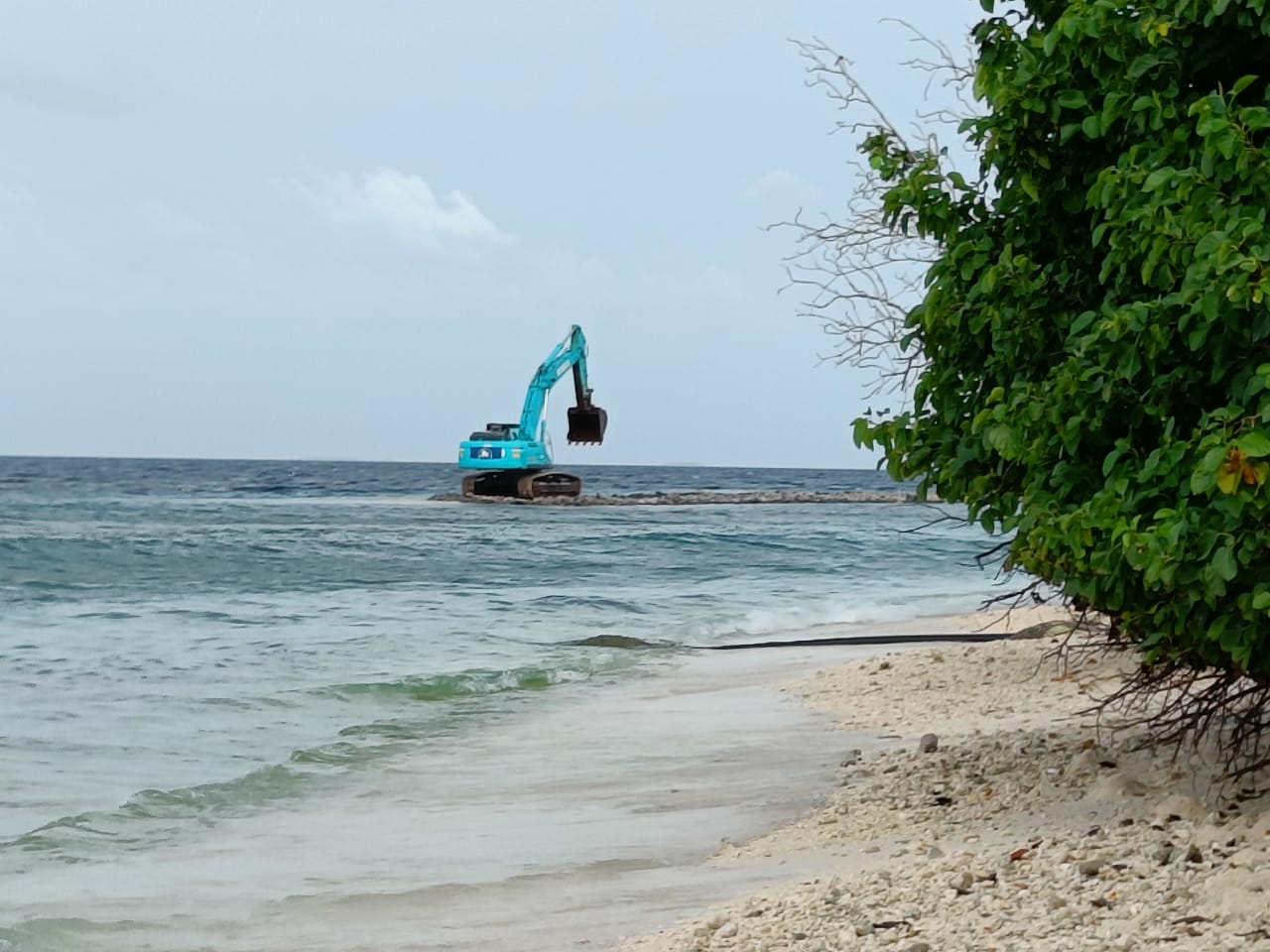 MTCC on Miveshi - reef destruction